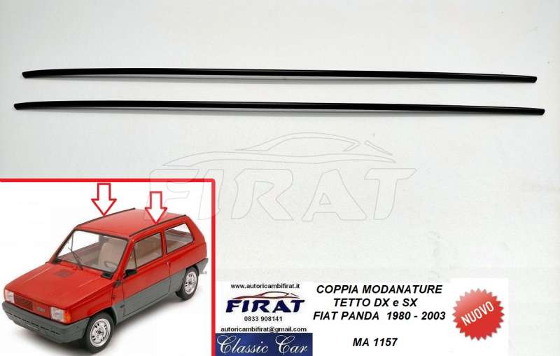 MODANATURA TETTO FIAT PANDA 80 - 03